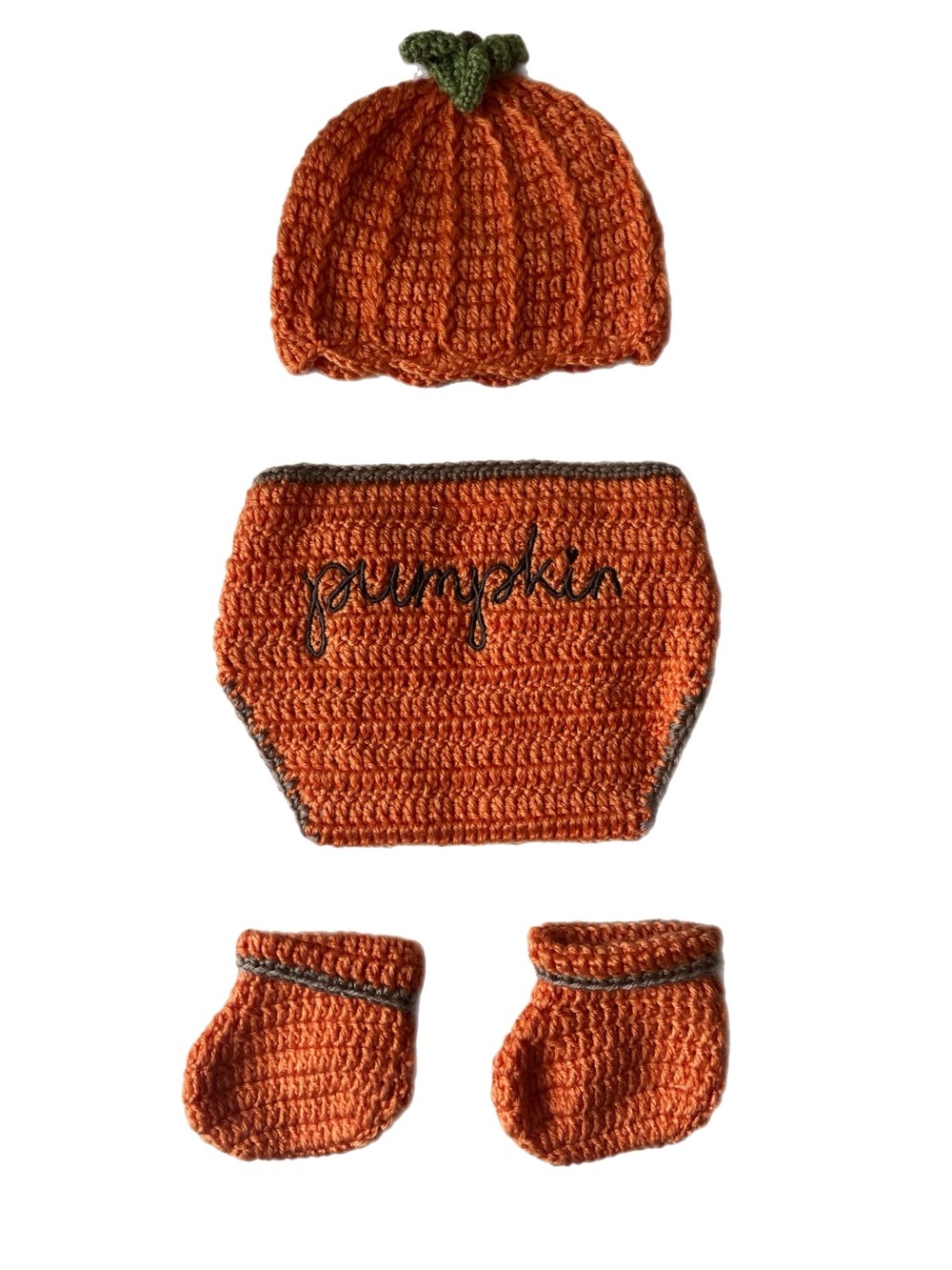 Baby Infant So Dorable Pumpkin Fall Set (4 Piece) 0-6 Months Photo Shoot Outfit
